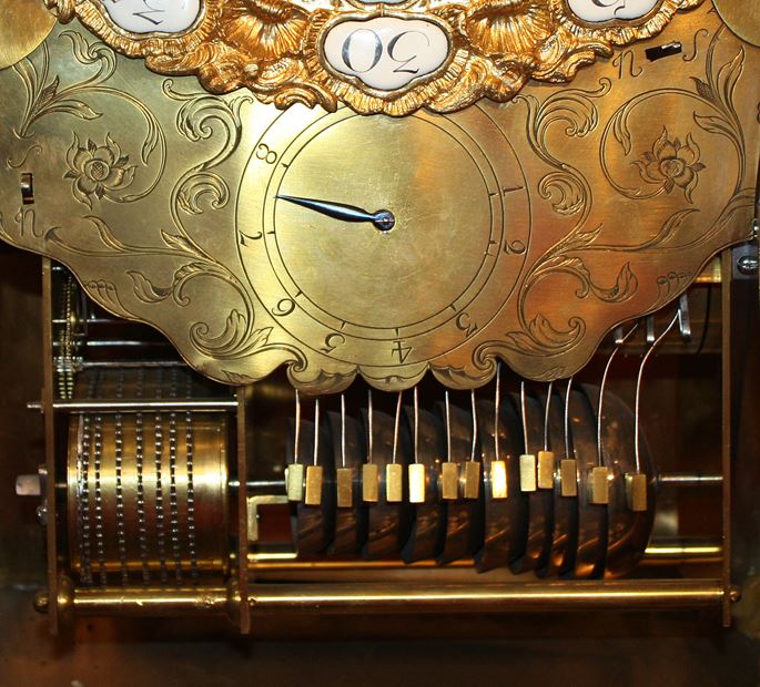 Joseph  de Saint Germain - A Louis XV musical bracket Clock by Joseph de Saint-Germain   | MasterArt